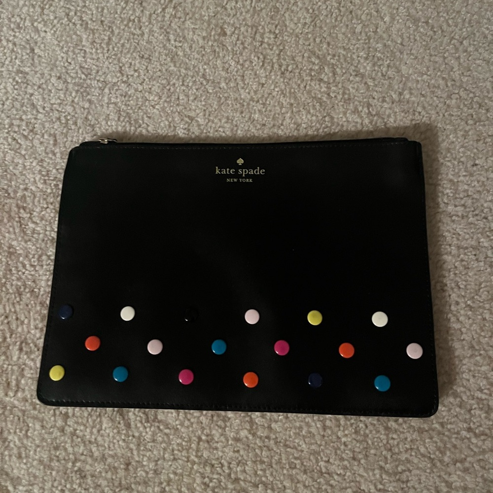 Kate Spade Black Envelope Clutch